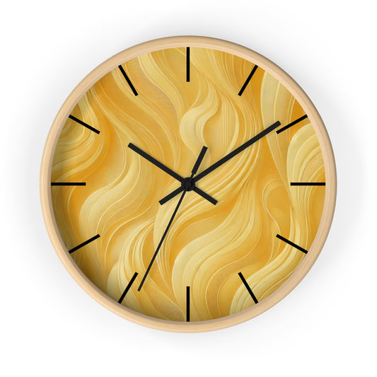 Butter Yellow Wall Clock