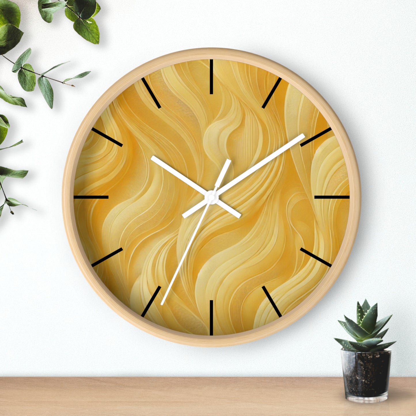 Butter Yellow Wall Clock