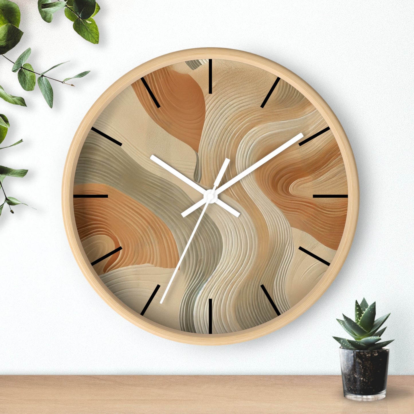 Alpine Oat Wall Clock