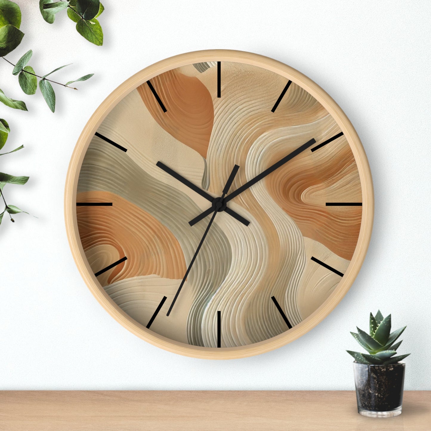 Alpine Oat Wall Clock