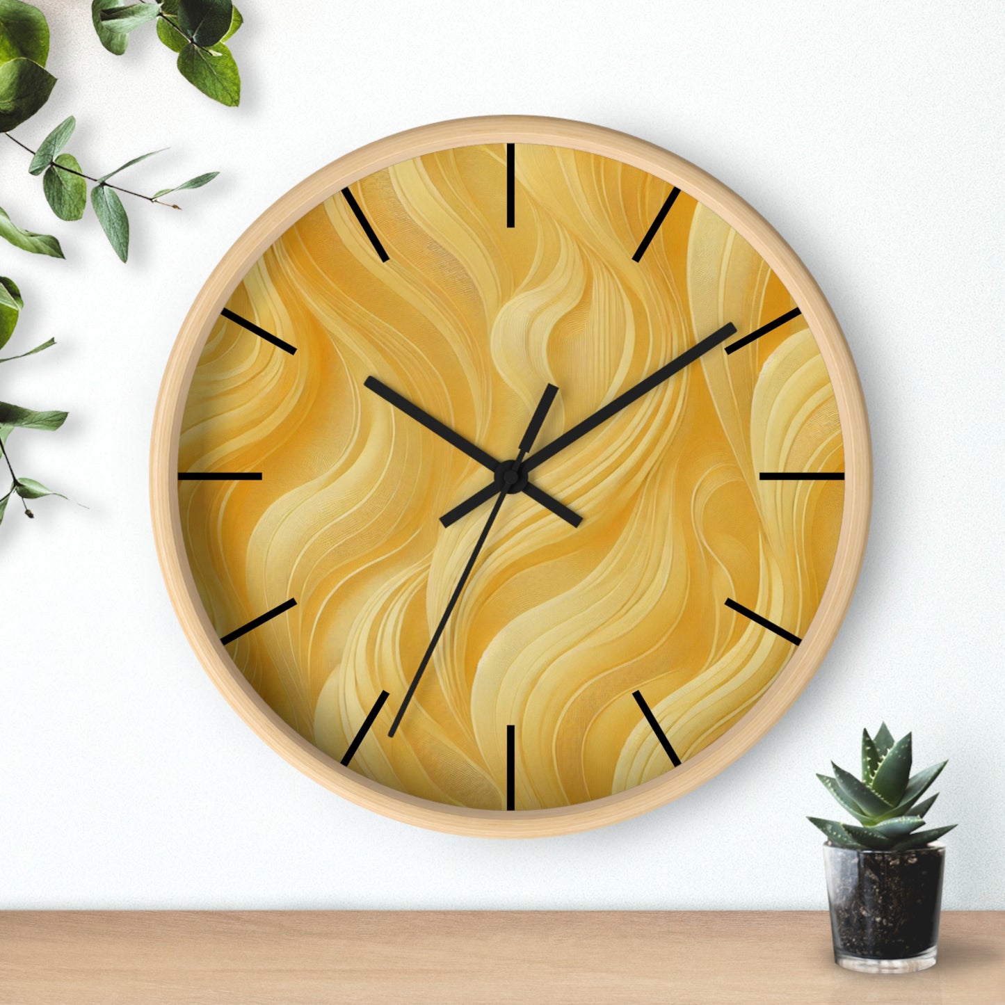 Butter Yellow Wall Clock